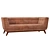 Elegant Leather Sofa - Caryn 3D model small image 2