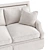 Elegant Paige Kick Pleat Sofa 3D model small image 2