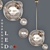 Modern LED Bubble Suspension Lamp 3D model small image 1