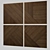 Elegant Wood Milled Wall Panels 3D model small image 2