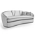 Elegant Josephine 230 Sofa 3D model small image 3