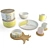 Nordic Chic Tableware Set 3D model small image 1