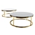 Modern Marble Coffee Table: Smart Round & Rectangle Design 3D model small image 2