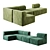 Eave Modular Sofa: Seamless Design, Endless Possibilities 3D model small image 1