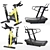 Realistic 3D Gym Gallery: Ultimate Fitness Experience 3D model small image 1