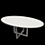 Elegant Oak Veneer Dining Table 3D model small image 2