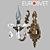 Bronze Elisha Crystal Sconce 3D model small image 1