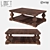 LoftDesigne 10795: Stylish Oak Coffee Table 3D model small image 1