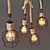 Rustic Cage Pendant Lamp 3D model small image 2