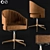 Luxury Suede Office Chair 3D model small image 1