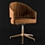 Luxury Suede Office Chair 3D model small image 2