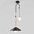 Inodesign Offset Black Metal Pendant Light 3D model small image 1