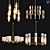 Elegant Antique Brass Chandelier 3D model small image 1