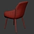 Elegant Rochelle Lounge Chair 3D model small image 3