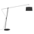 NORDICA Floor Lamp: Stylish Black/Chrome Design 3D model small image 1