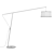 NORDICA Floor Lamp: Stylish Black/Chrome Design 3D model small image 2