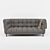  Modern Velvet Sofa: 547,338 Polys, 422,237 Verts 3D model small image 1