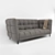  Modern Velvet Sofa: 547,338 Polys, 422,237 Verts 3D model small image 2