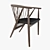 Gretchen Contemporary Dining Chair 3D model small image 2