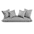 Cozy Corner Seat Pillows Set 3D model small image 3