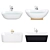 Luxury Villeroy & Boch Freestanding Bath Set 3D model small image 2