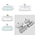 Luxury Villeroy & Boch Freestanding Bath Set 3D model small image 3