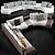 Minotti Daniels Sofa: Modern Design by Christophe Delcourt 3D model small image 2