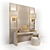 Fertini Casa Dressing Table Set 3D model small image 1