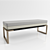 Frato Gardner Bench - Outdoor Seating Solution 3D model small image 2