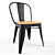 Modern Metal Tolix Chair 3D model small image 1