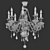 Gothic-inspired Barselona Chandelier 3D model small image 2