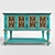 Vintage Wooden Chest of Drawers 3D model small image 1