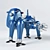 AI Walker Robot Tachikoma 3D model small image 1