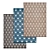 Luxury Carpet Set: High-Quality Textures 3D model small image 1