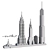 LEGO New York City Skyline Set 3D model small image 1