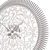 Elegant Flores Silver LED Clock 3D model small image 2