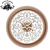 OM In Shape - Flores Bronze: Handcrafted Decorative LED Clock with Remote Control (75-150 cm Diameter) 3D model small image 1