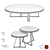 Modern Meridiani Low Table - Judd 3D model small image 2