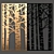 Decorative Partition Set 3D model small image 3