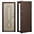 Delta-100 D11: Reliable Entrance Door (100x210cm) 3D model small image 1