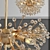 Golden Modern Dickinson Chandelier 3D model small image 2