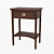 DANTONE HOME Oxford Nightstand: Stylish and Functional 3D model small image 1