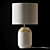 Elegant Ceramic Bedside Lamp 3D model small image 1