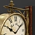 Elegant Dual-Sided Eichholtz Station Clock 3D model small image 2