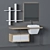 Title: Modern Bathroom Furniture Set 3D model small image 1
