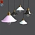 Scandi Pastel Pendant Lamp: Modern and Chic Design 3D model small image 1