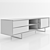 Modern Walnut Media Console 3D model small image 3