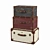 Vintage-inspired Lucasville Trunk Trio 3D model small image 1