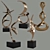 Bronze Sculptures Set: Tom Bennett & Charles Westgarth 3D model small image 1