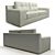 Elegant Bimini Peyton Snow Sofa 3D model small image 2